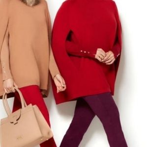 IMAN Red Poncho/Cape